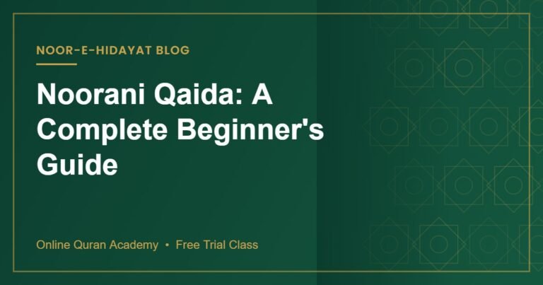 Noorani Qaida beginner guide for kids and adults